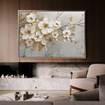 Floral 108 Canvas Art 60 x 40 cm / Black