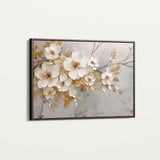 Floral 108 Canvas Art 60 x 40 cm / Black