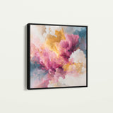 Abstract 1080 Canvas Art 60 x 60 cm / Black