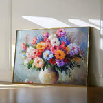 Floral 1080 Canvas Art 60 x 40 cm / Black