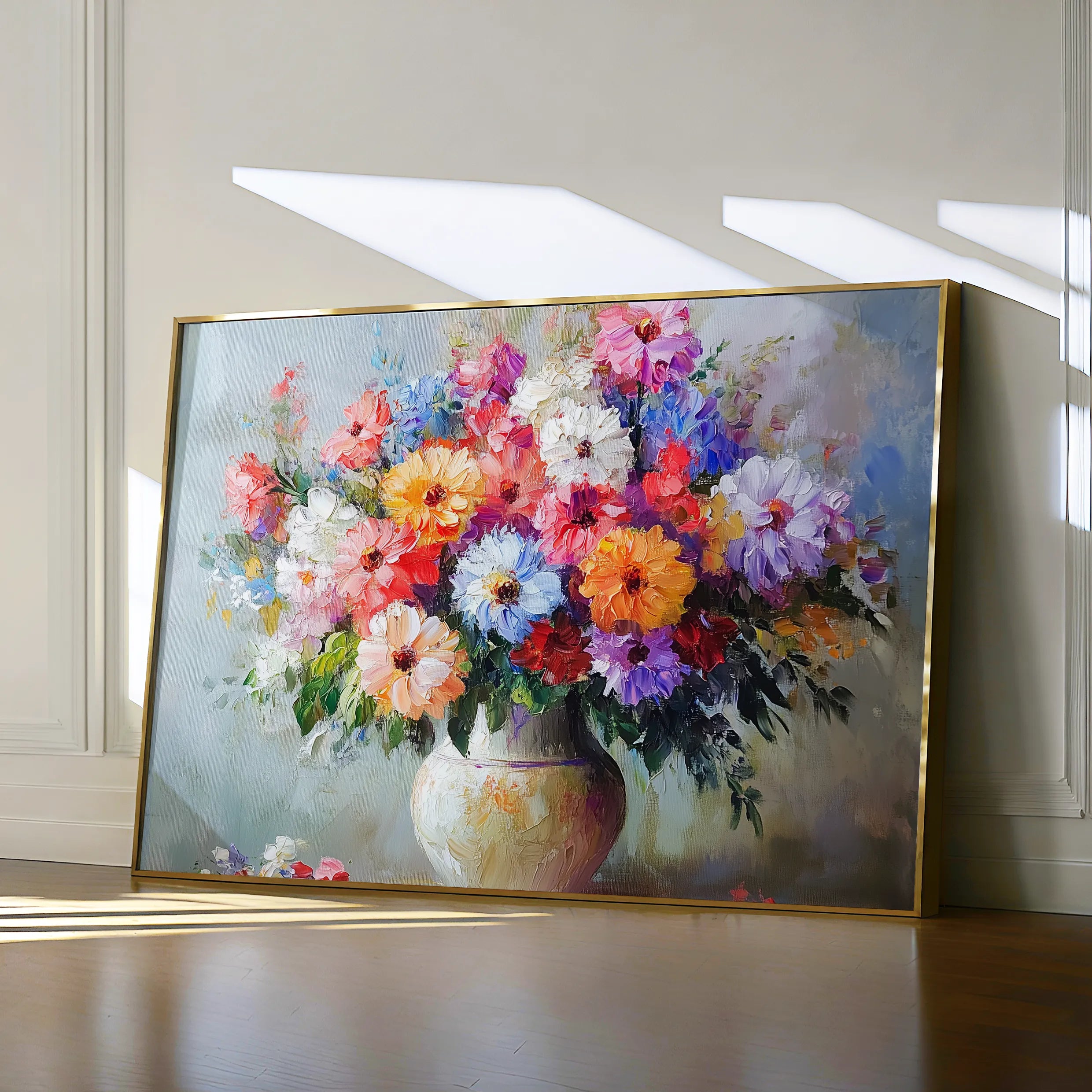 Floral 1080 Canvas Art 60 x 40 cm / Black