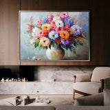 Floral 1080 Canvas Art 60 x 40 cm / Black