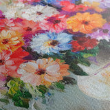 Floral 1080 Canvas Art 60 x 40 cm / Black