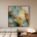 Abstract 1081 Canvas Art 60 x 60 cm / Black