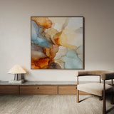 Abstract 1082 Canvas Art 60 x 60 cm / Black