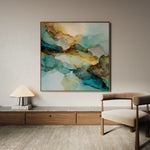 Abstract 1083 Canvas Art 60 x 60 cm / Black