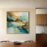 Abstract 1083 Canvas Art 60 x 60 cm / Black
