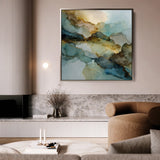 Abstract 1083 Canvas Art 60 x 60 cm / Black