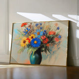 Floral 1083 Canvas Art 60 x 40 cm / Black