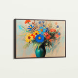 Floral 1083 Canvas Art 60 x 40 cm / Black