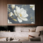 Floral 1084 Canvas Art 60 x 40 cm / Black