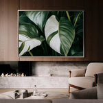 Floral 1085 Canvas Art 60 x 40 cm / Black