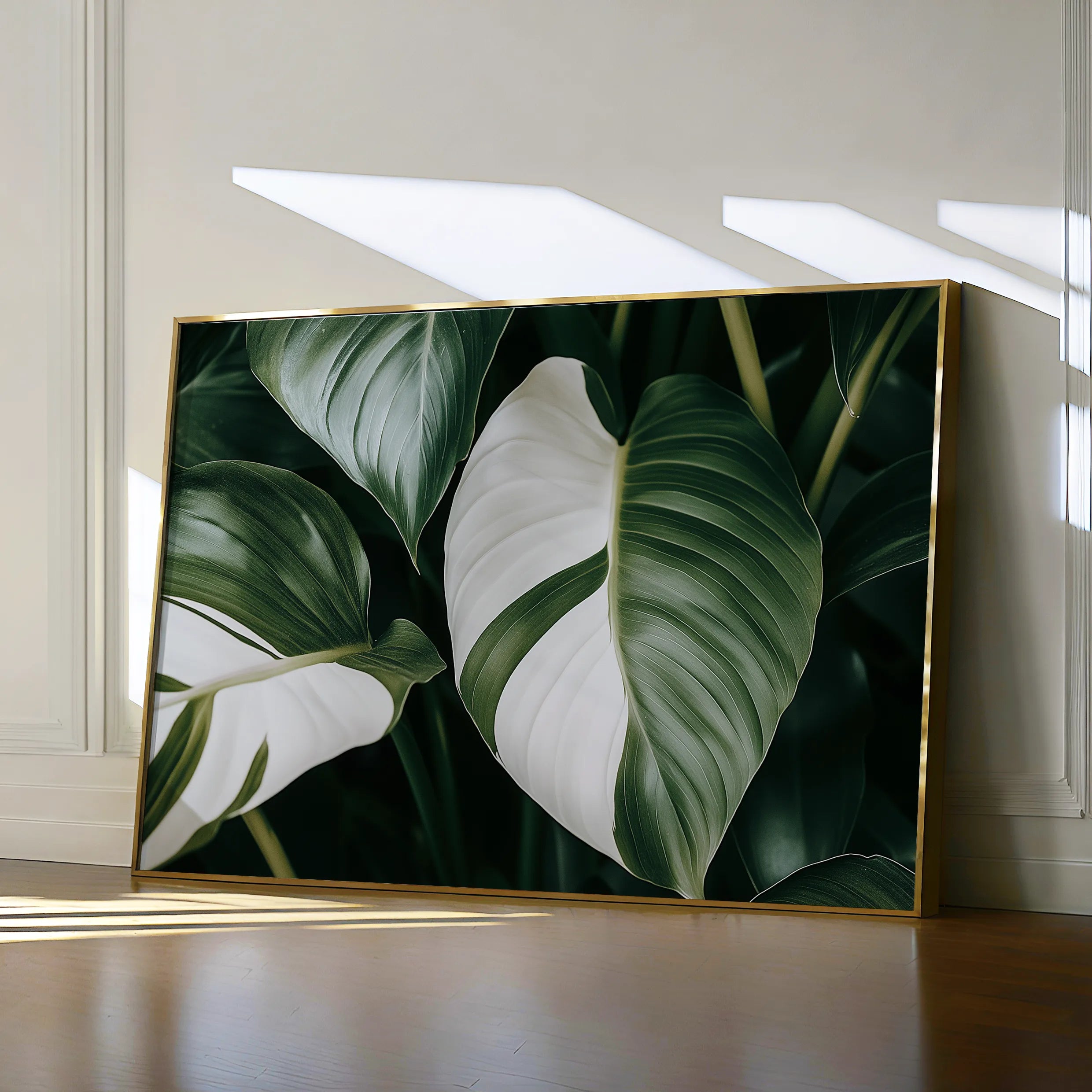 Floral 1085 Canvas Art 60 x 40 cm / Black