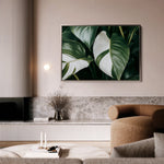 Floral 1085 Canvas Art 60 x 40 cm / Black