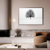 Floral 1086 Canvas Art 60 x 40 cm / Black