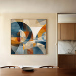 Abstract 1087 Canvas Art 60 x 60 cm / Black