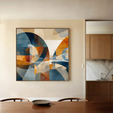 Abstract 1087 Canvas Art 60 x 60 cm / Black
