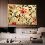 Floral 1087 Canvas Art 60 x 40 cm / Black