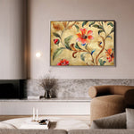 Floral 1087 Canvas Art 60 x 40 cm / Black