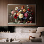 Floral 1088 Canvas Art 60 x 40 cm / Black