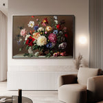 Floral 1088 Canvas Art 60 x 40 cm / Black