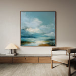 Abstract 1089 Canvas Art 60 x 60 cm / Black