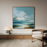 Abstract 1089 Canvas Art 60 x 60 cm / Black