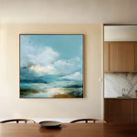 Abstract 1089 Canvas Art 60 x 60 cm / Black