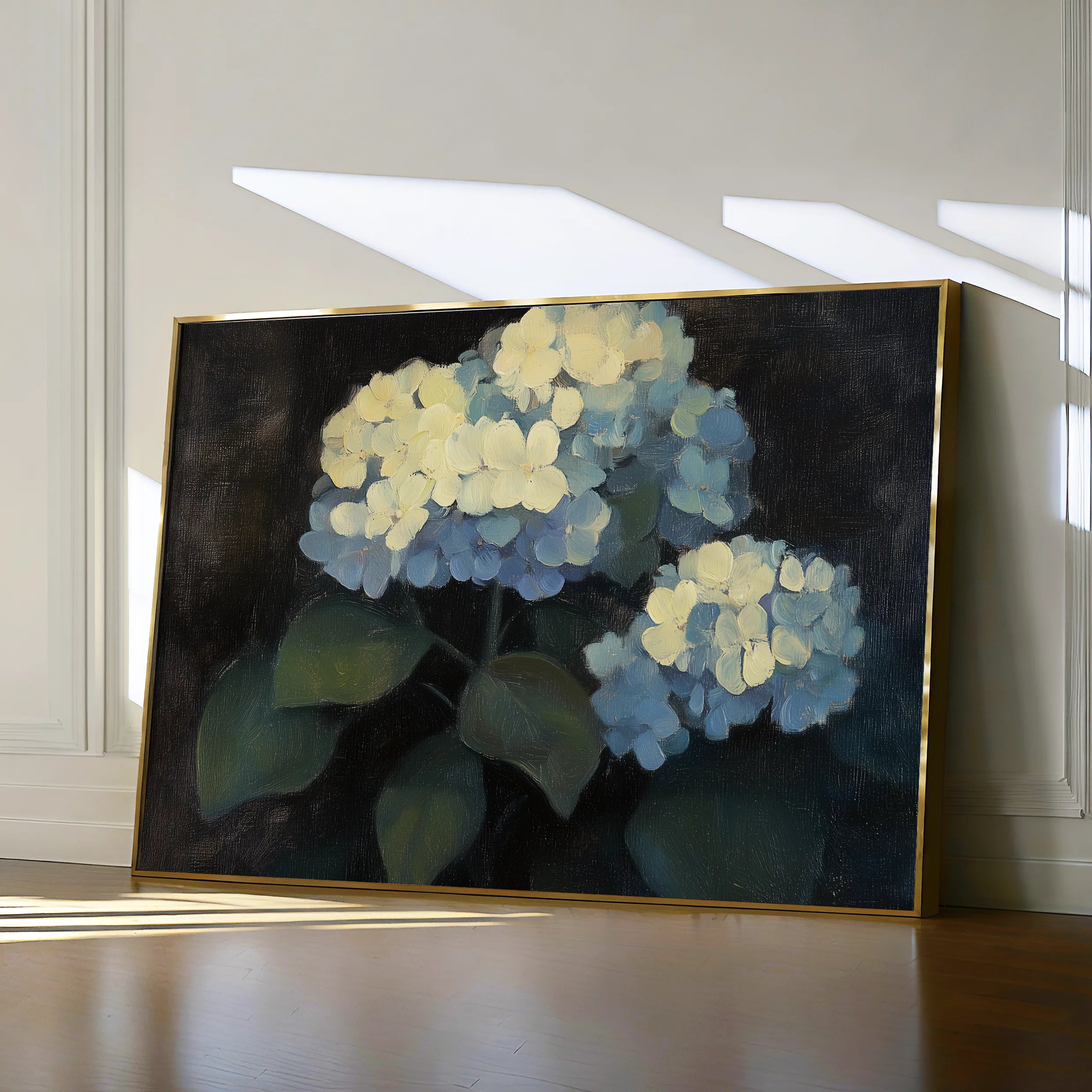 Floral 1089 Canvas Art 60 x 40 cm / Black