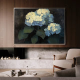 Floral 1089 Canvas Art 60 x 40 cm / Black