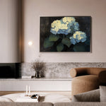 Floral 1089 Canvas Art 60 x 40 cm / Black