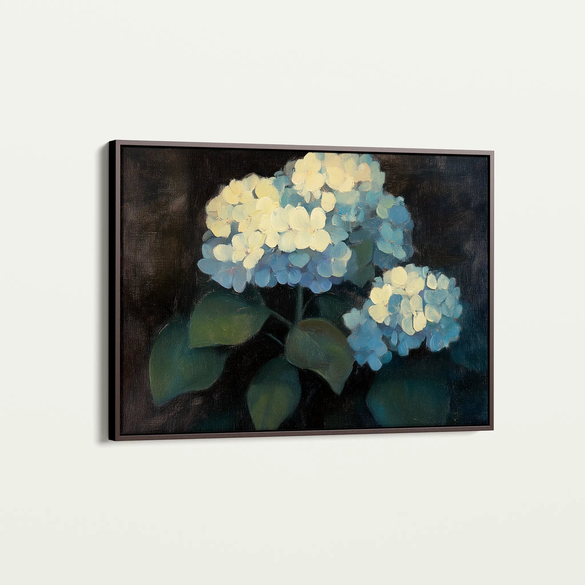 Floral 1089 Canvas Art 60 x 40 cm / Black