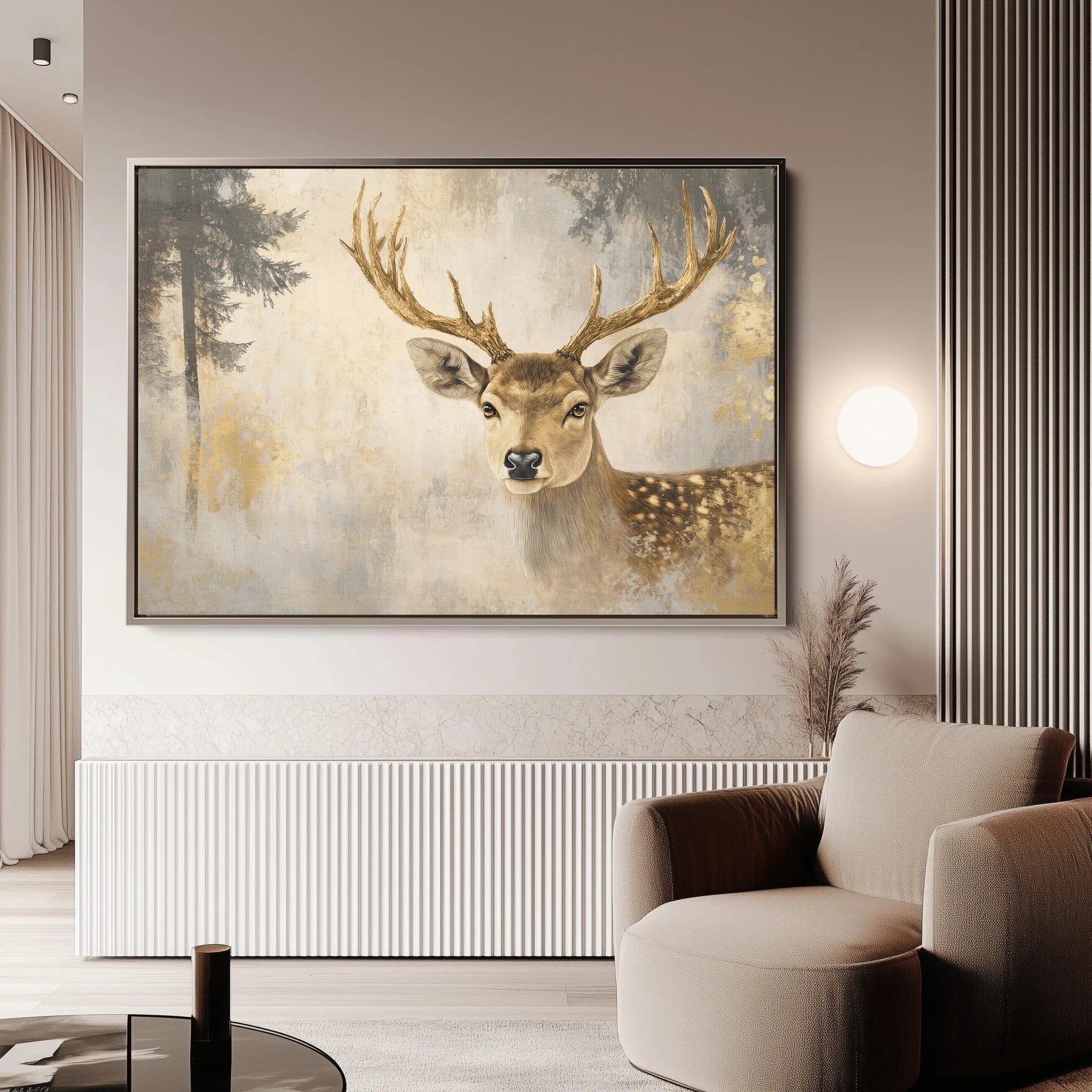 Animals 109 Canvas Art 60 x 40 cm / Black