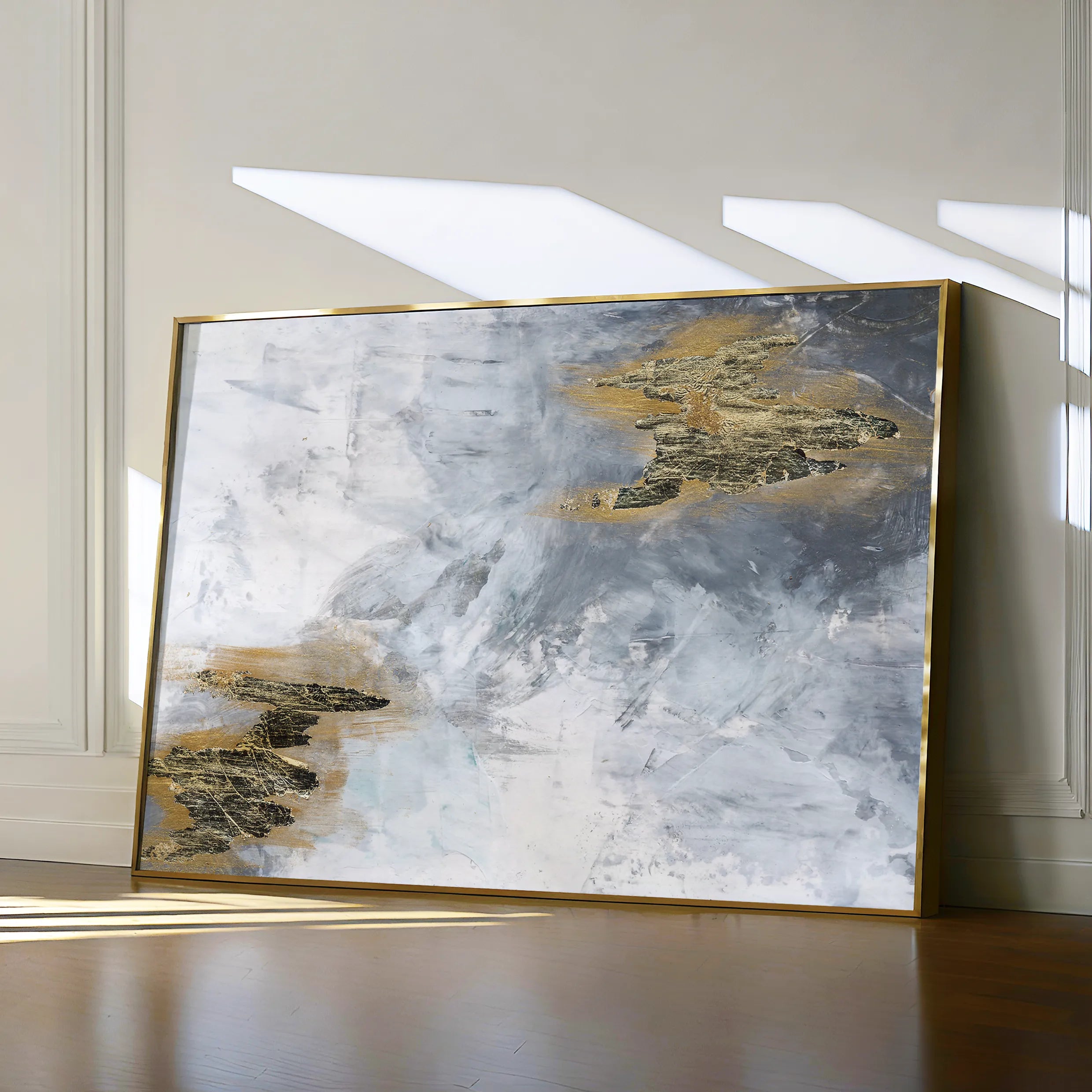 Abstract 109 Canvas Art 60 x 40 cm / Black