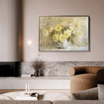 Floral 109 Canvas Art 60 x 40 cm / Black