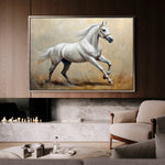 Horses 109 Canvas Art 60 x 40 cm / Black