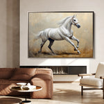 Horses 109 Canvas Art 60 x 40 cm / Black