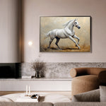 Horses 109 Canvas Art 60 x 40 cm / Black