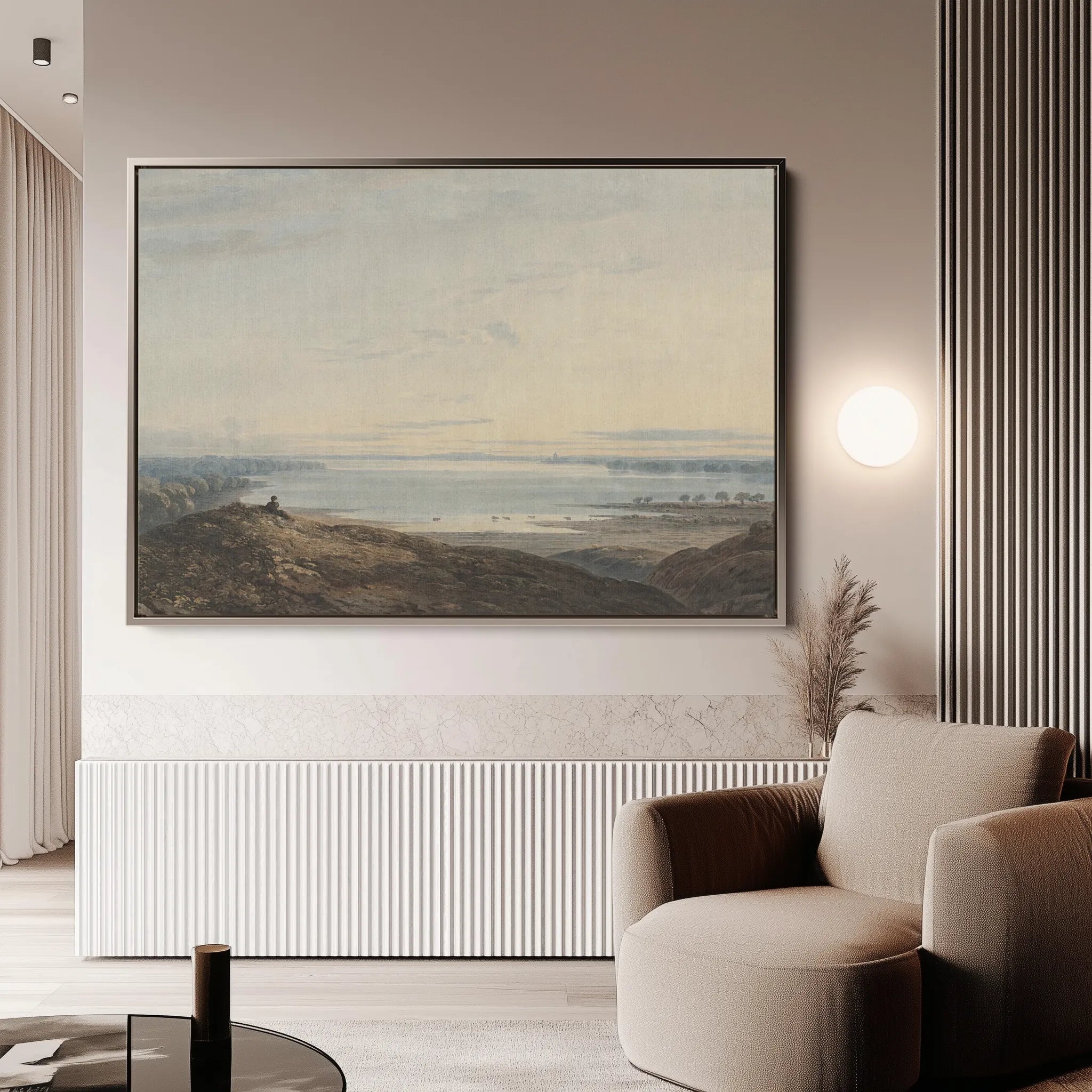 Landscape 109 Canvas Art 60 x 40 cm / Black