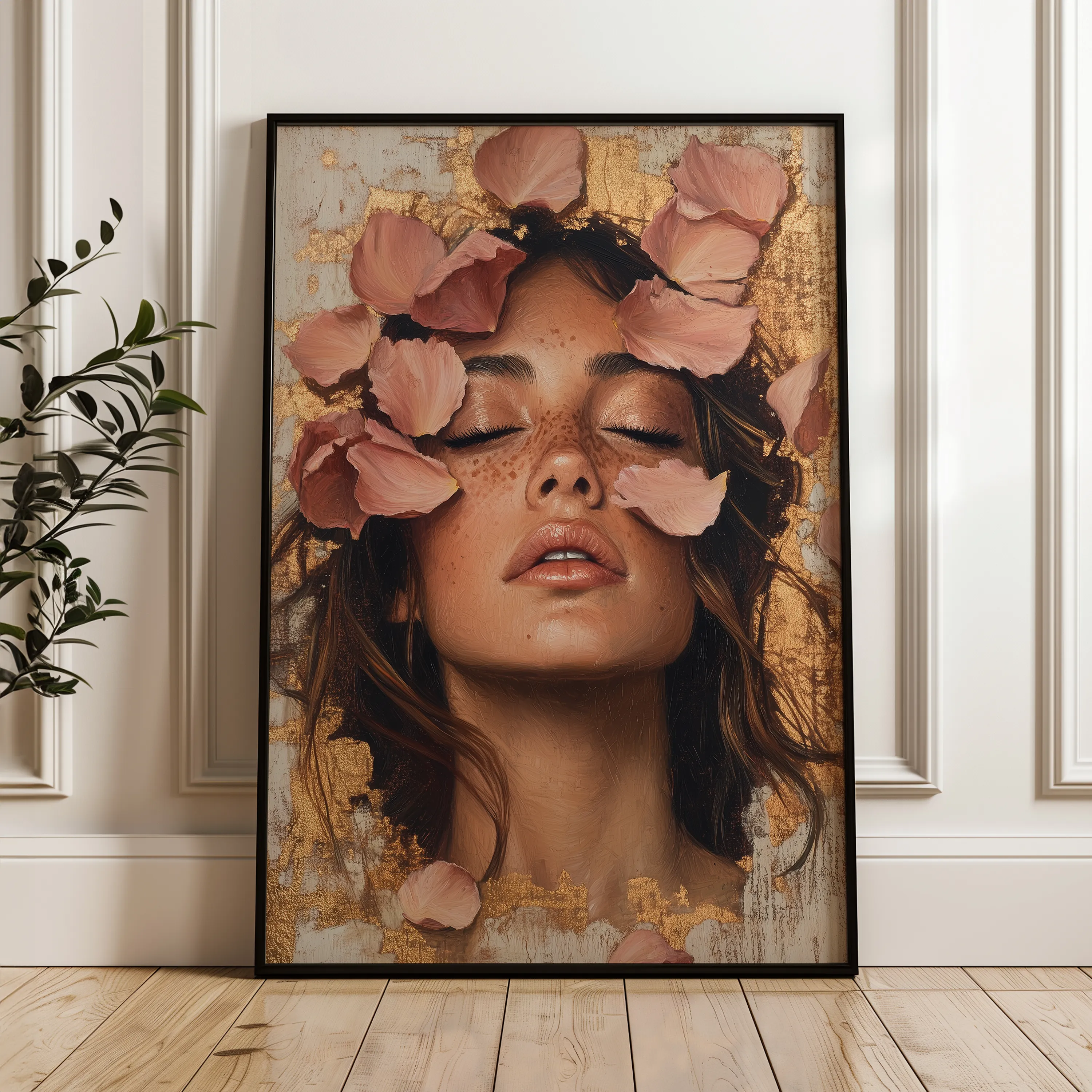 Portrait 109 Canvas Art 60 x 40 cm / Black