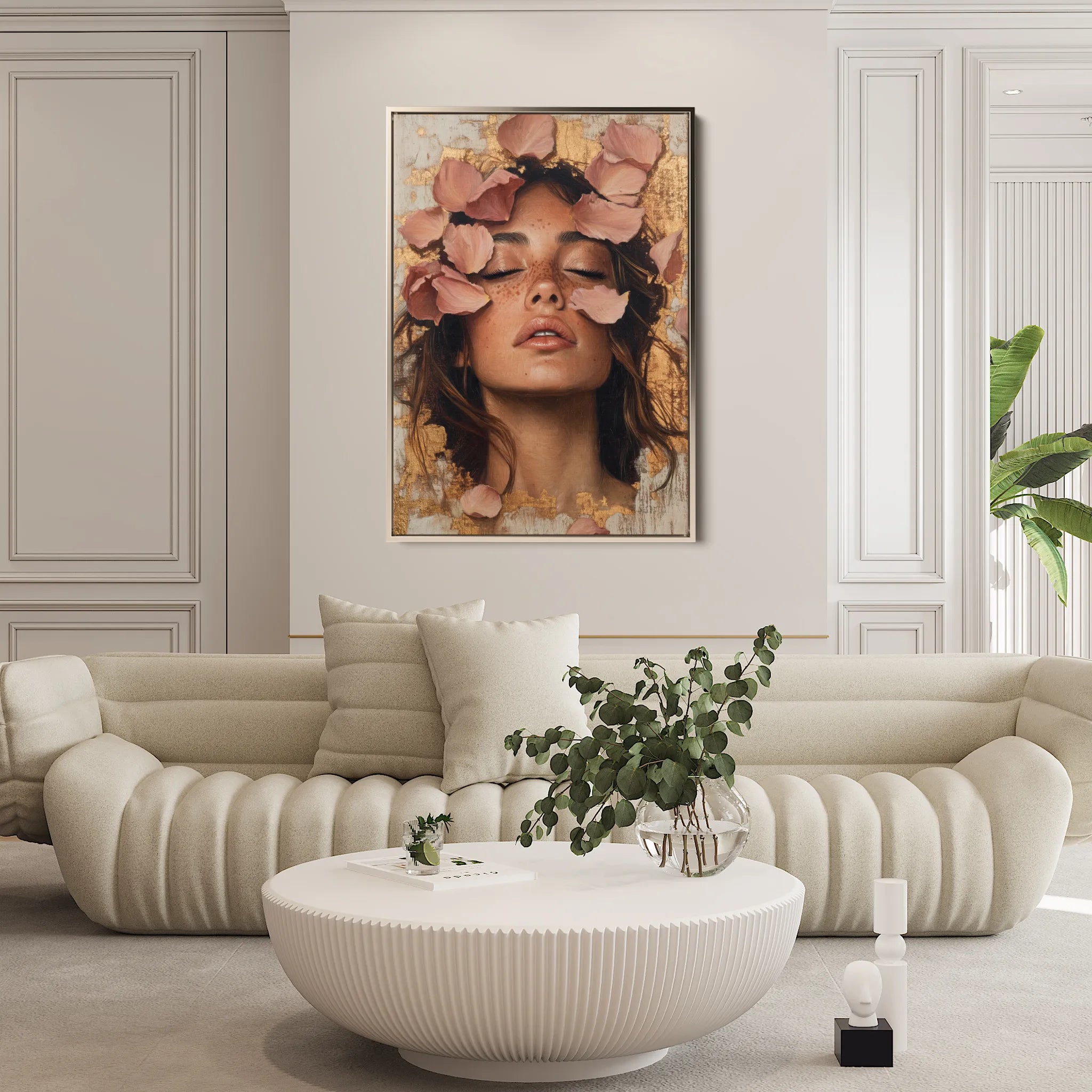 Portrait 109 Canvas Art 60 x 40 cm / Black