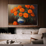 Floral 1090 Canvas Art 60 x 40 cm / Black