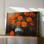 Floral 1090 Canvas Art 60 x 40 cm / Black