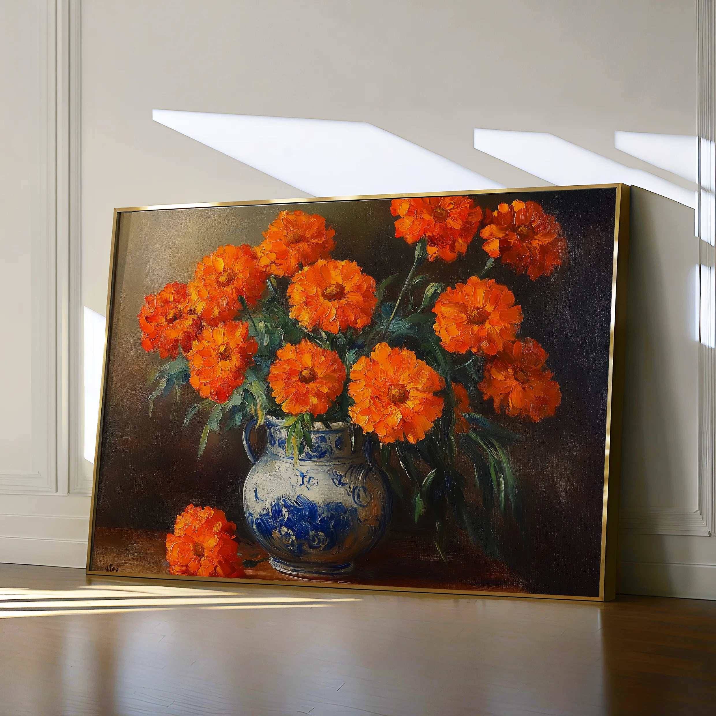 Floral 1090 Canvas Art 60 x 40 cm / Black