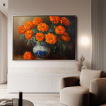 Floral 1090 Canvas Art 60 x 40 cm / Black