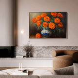 Floral 1090 Canvas Art 60 x 40 cm / Black