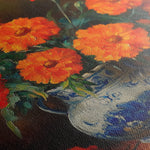 Floral 1090 Canvas Art 60 x 40 cm / Black