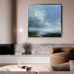 Abstract 1091 Canvas Art 60 x 60 cm / Black