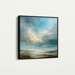 Abstract 1092 Canvas Art 60 x 60 cm / Black