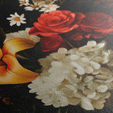 Floral 1092 Canvas Art 60 x 40 cm / Black